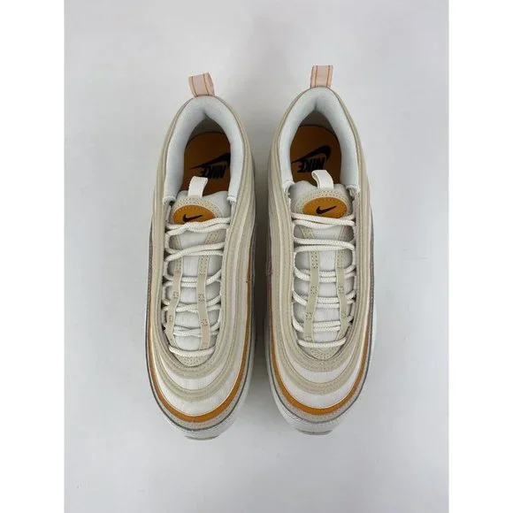 Nike Air Max 97 Beige Orange Women's Sneakers Shoes Tan Phantom Curry DQ8594 001 - Picture 9 of 12